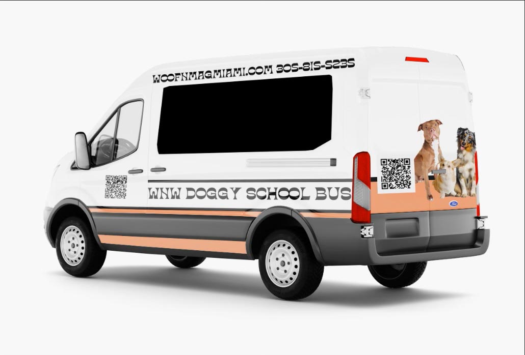 Doggy School Bus - Woof N Wag Miami